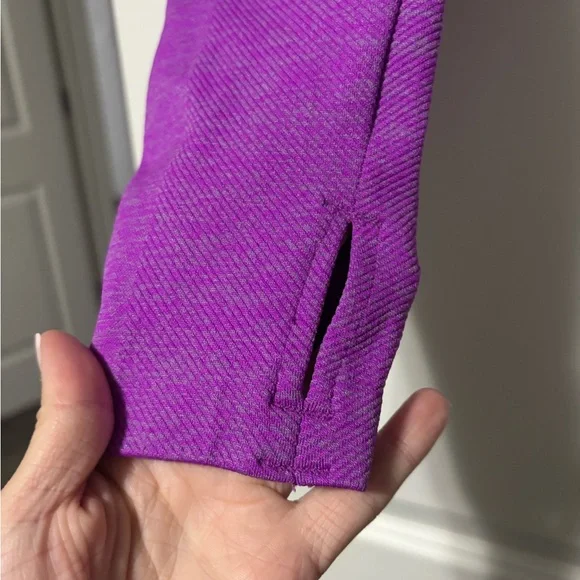 Fabletics Vibrant Purple Ribbed Top - Picture 3 of 5